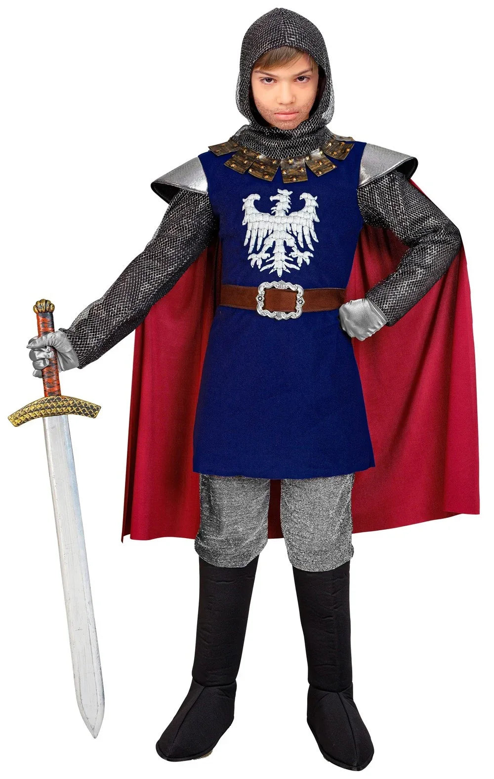 Disfraz de Caballero Medieval Azul para Niño Caballeros y Cruzados Medievales Widmann